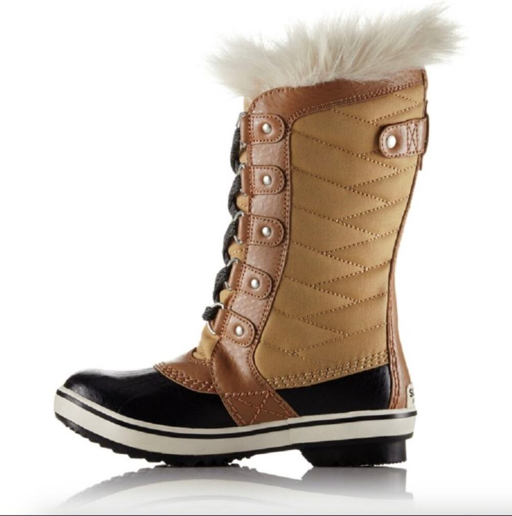 Sorel Big Kids Youth Tofino II Waterproof Boot Sz 5 Quilted Snow Winter Tan Duck